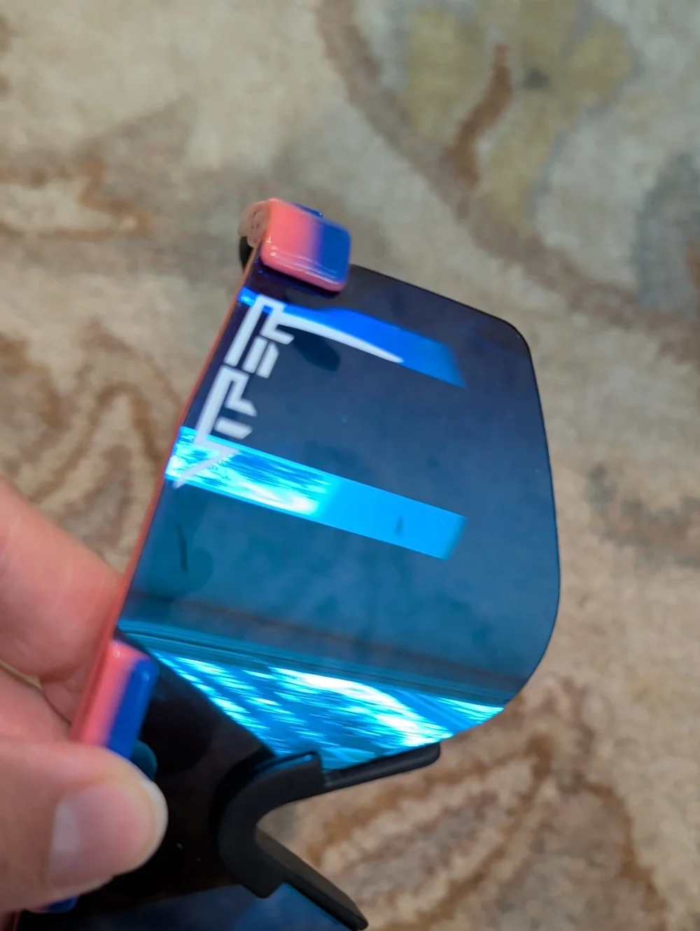 Pit Viper The Peacekeeper Intimidator 2000 Mirrored Blue Shield Sunglasses